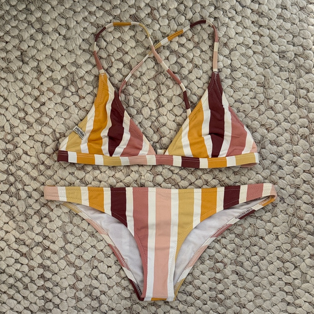 Rhythm Multicolor Striped Bikini